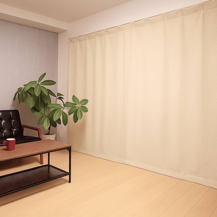 防音カーテン 110cm×200cm 2枚組 ベージュ　コーズ　ピアリビング 5重構造の防音カーテン コーズ 幅110cm×丈200cm 2枚組 | 防音